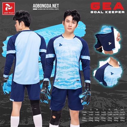 Áo Thủ Môn Justplay Gea Xanh Biển